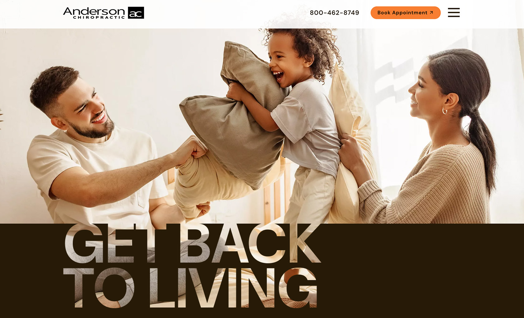 Zurich (Dark) desktop view of website