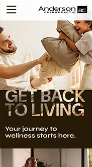 Zurich (Dark) mobile view of website